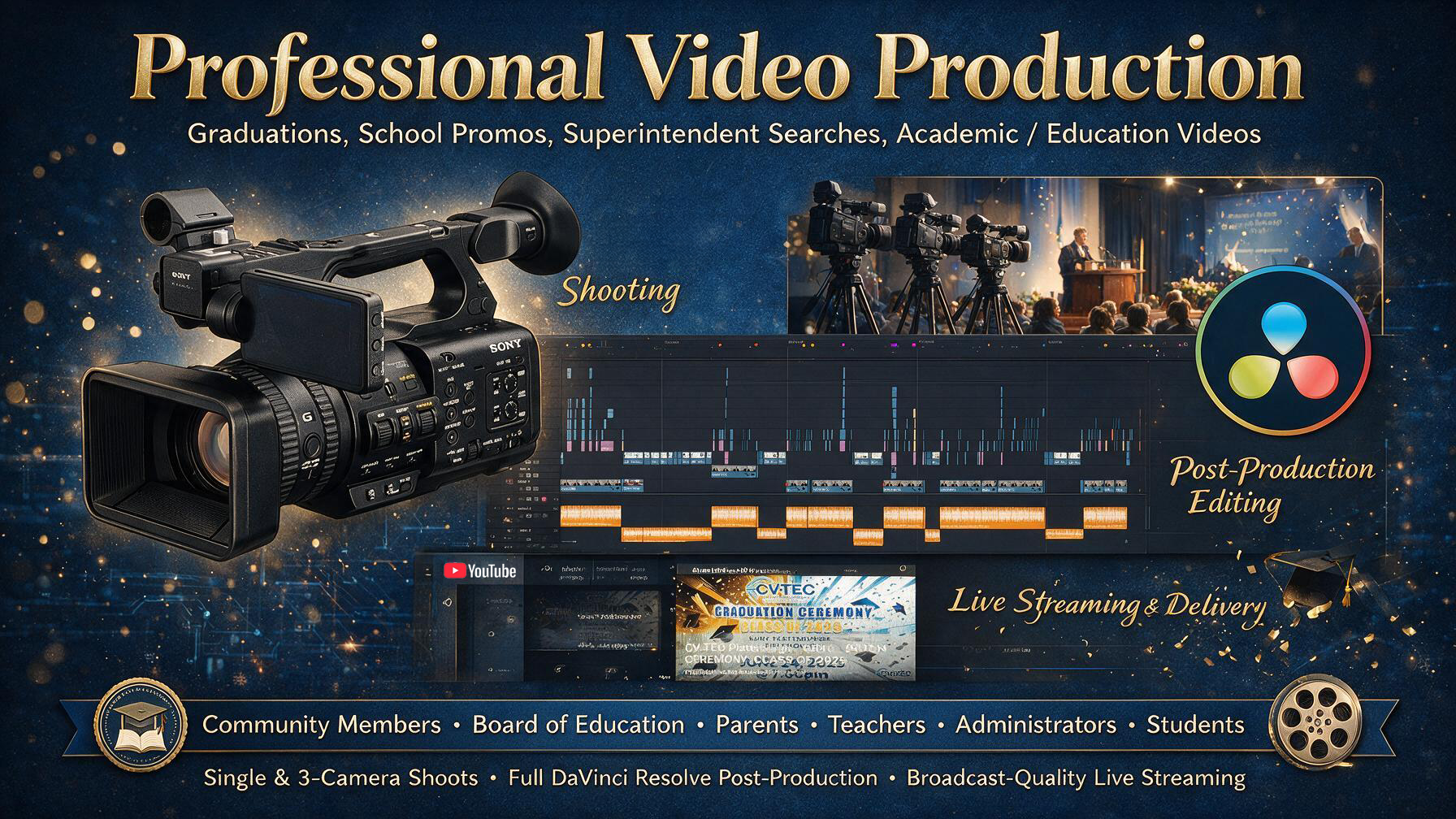 Image produced by Artificial Intelligence to create a visual that best represents Professional Video